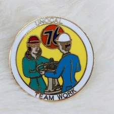 Union 76 Oil & Gas LA LAR Refinery Employee Teamwork Lapel Pin