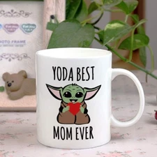 Mother's Day Coffee Mug - Baby Yoda Coffee Mug - Funny Mug Gifts for Mom, Aunt