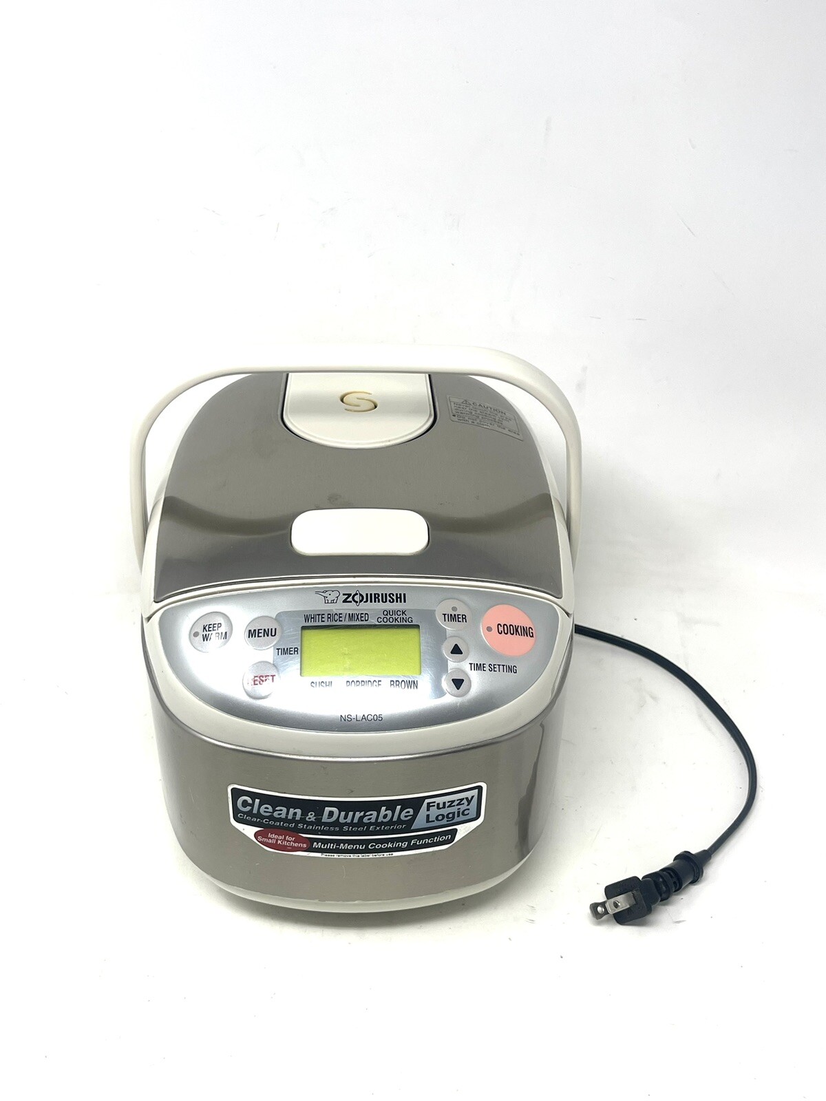 Zojirushi NSLAC05 Electric Rice Cooker Warmer 3 Cup LCD Screen