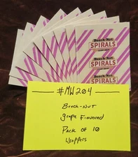 REPO MINT WRAPPERS ANTIQ SLOT SPIRALS GRAPE MILLS/JENNINGS 10 PACK MW#204