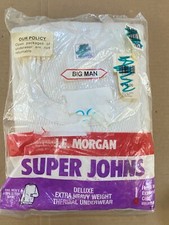 Vintage JE Morgan Thermal Long John Shirt Tee Big Man 3x USA Made Base Layer