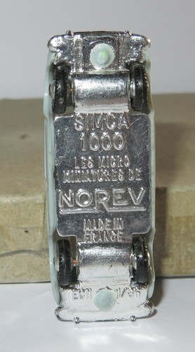 An Old Made France 1962 Micro Norev HO 1/87 Simca 1000 1961/1968 Gray Blue #519 - Picture 6 of 6