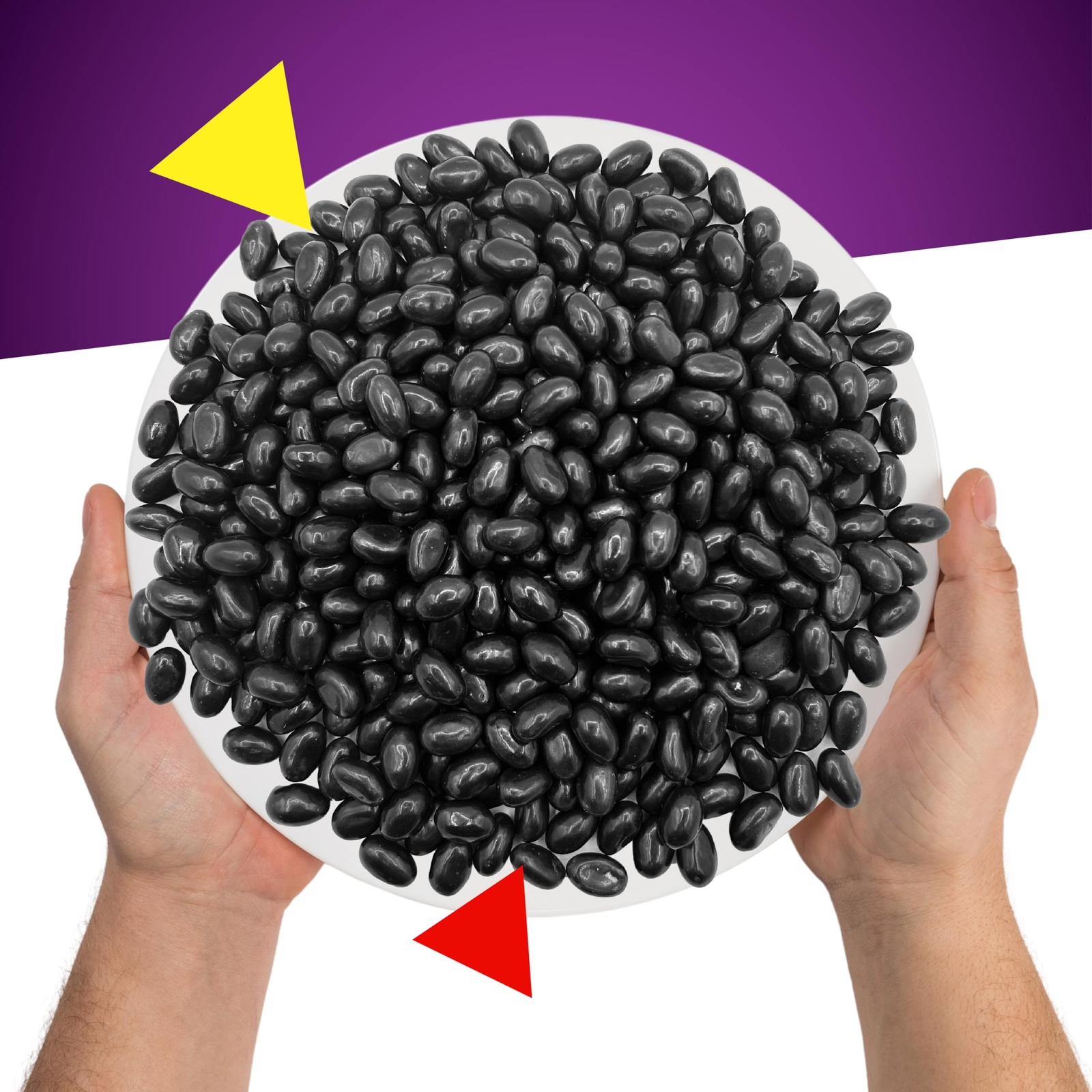 Black Licorice Jelly Beans Candy (2 Pound Bag)