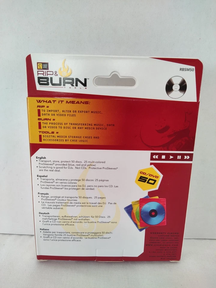 Case Logic - Multicolor - 25 fundas de doble cara para CD, DVD Foto 2 de 2