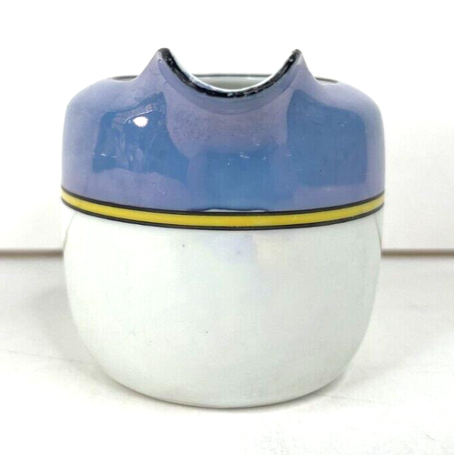 NORITAKE Lusterware Iridescent CREAMER Blue Yellow with Green Mark 2.5" Diameter - Picture 4 of 9