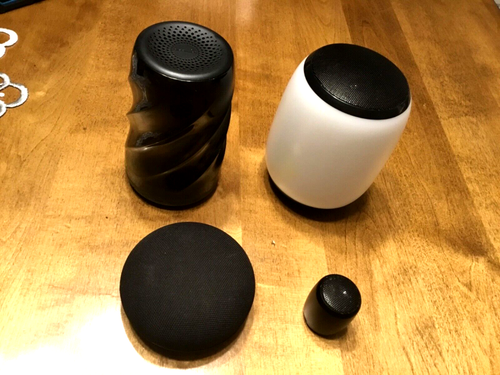 LOT OF 4 BASS JAXX BLACKWEB WIRELESS AUX IN BLUETOOTH SPEAKERS - USED UNTESTED - Picture 5 of 19