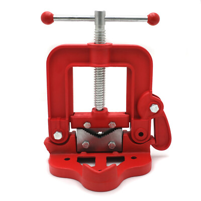 #ad #ad Bench Pipe Vise Yoke Hinged Clamp on Type Pipe Threader Plumbing For 1.5 7cm $31.98