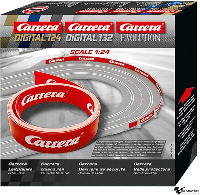 Carrera Digital 132 Roll Guard-Rail 20 Meters Slot Car Highway Accessories