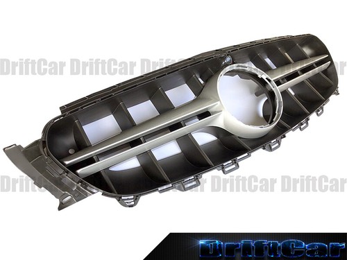 BLACK FRAME SILVER BAR E63 STYLE GRILLE FOR Bz 2017 2018 2019 C238 W213 - Picture 2 of 4