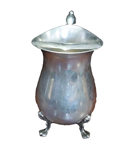Vintage Sheridan Silver Plated Water Pitcher on Ornate Footed Pedestal - Picture 2 of 5