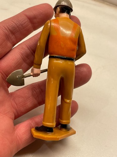2 Vintage Tonka Replacement Toy Figure Miner Overalls Mechanic Man Carpenter - Picture 7 of 12