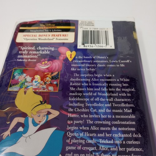 Alice in Wonderland (VHS, 2000, Gold Collection Edition) Clamshell - Picture 5 of 8