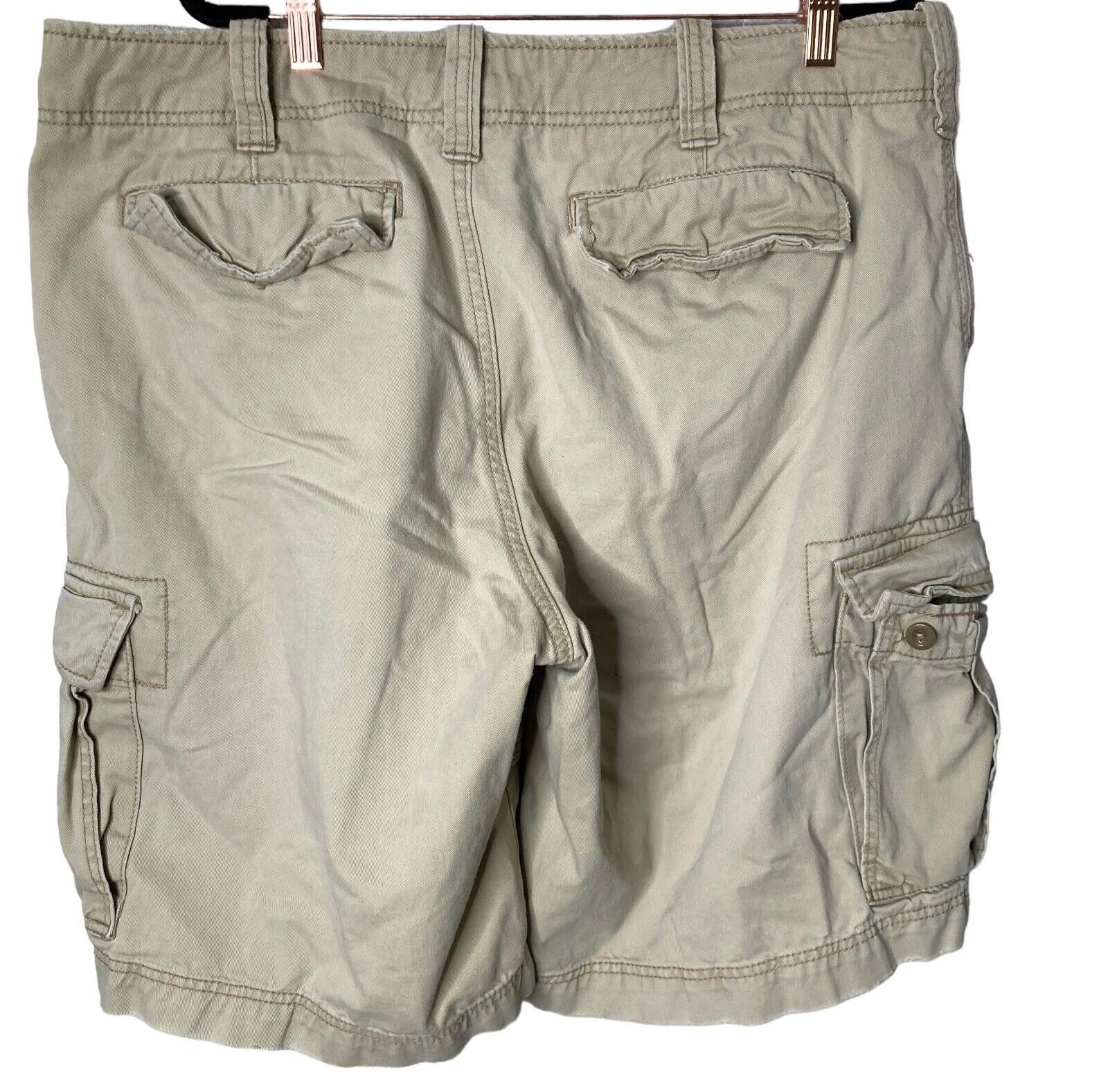 Denim & Supply Ralph Lauren Bermuda Cargo Shorts Mens 36 Khaki thumbnail 11