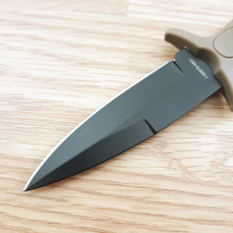 Smith & Wesson M&P Bota Cuchillo Fijo 3" Hoja de Acero Inoxidable Mango de Goma Tostado Foto 4 de 4