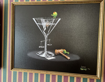 Michael Godard  I Rest My Case   Giclee on Canvass Double Signed #95/300