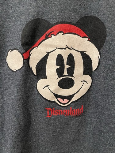 Unisex Disneyland Resort Christmas Mickey Santa Hat Shirt - Picture 2 of 4