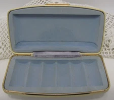 Vintage Upjohn Small Travel Medicine Kit Pill Bottles Cosmetic Hard Case #1010