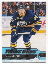 Casey Nelson 16-17 Upper Deck 2 Young Guns Rookie Card SP