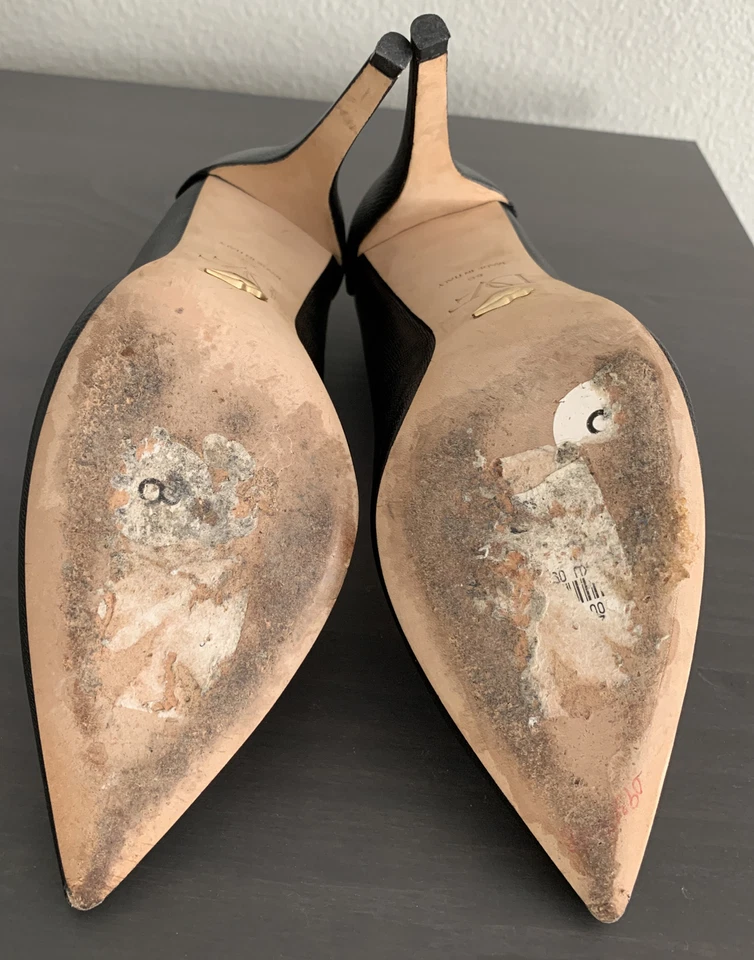 Женские туфли-лодочки на черном каблуке Diane Von Furstenberg размер 8 - Изображение 4 из 4