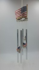 USA United States of America Flag Windchime