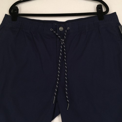 REYN SPOONER Men's Chino Shorts Size 2XL Snap Blue Inseam 8 Drawstring - Picture 2 of 13
