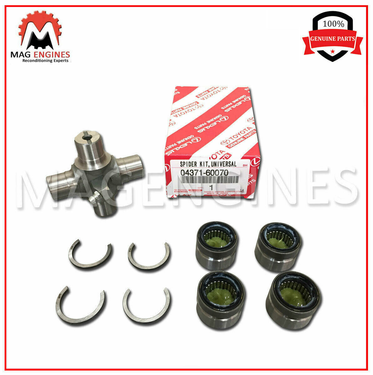 04371-60070 GENUINE OEM FRONT PROPELLER SHAFT UNIVERSAL JOINT