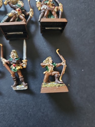 Warhammer Fantasy Wood Elf Scouts & Archers OOP The Old World Metal 90s - Picture 5 of 10