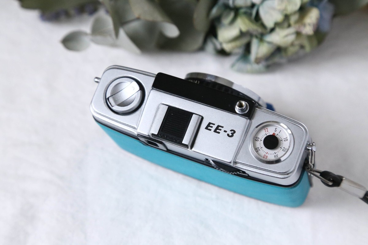 🎦【NEAR MINT】OLYMPUS PEN EE-3 Half Frame 35mm Film Camera Blue