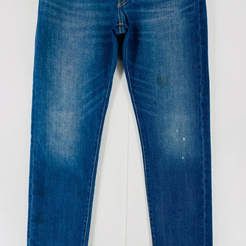 Jeans Levi's Premium 501 '54 uomo blu regular taglio dritto macchiato W32 L32 - Foto 4 di 17