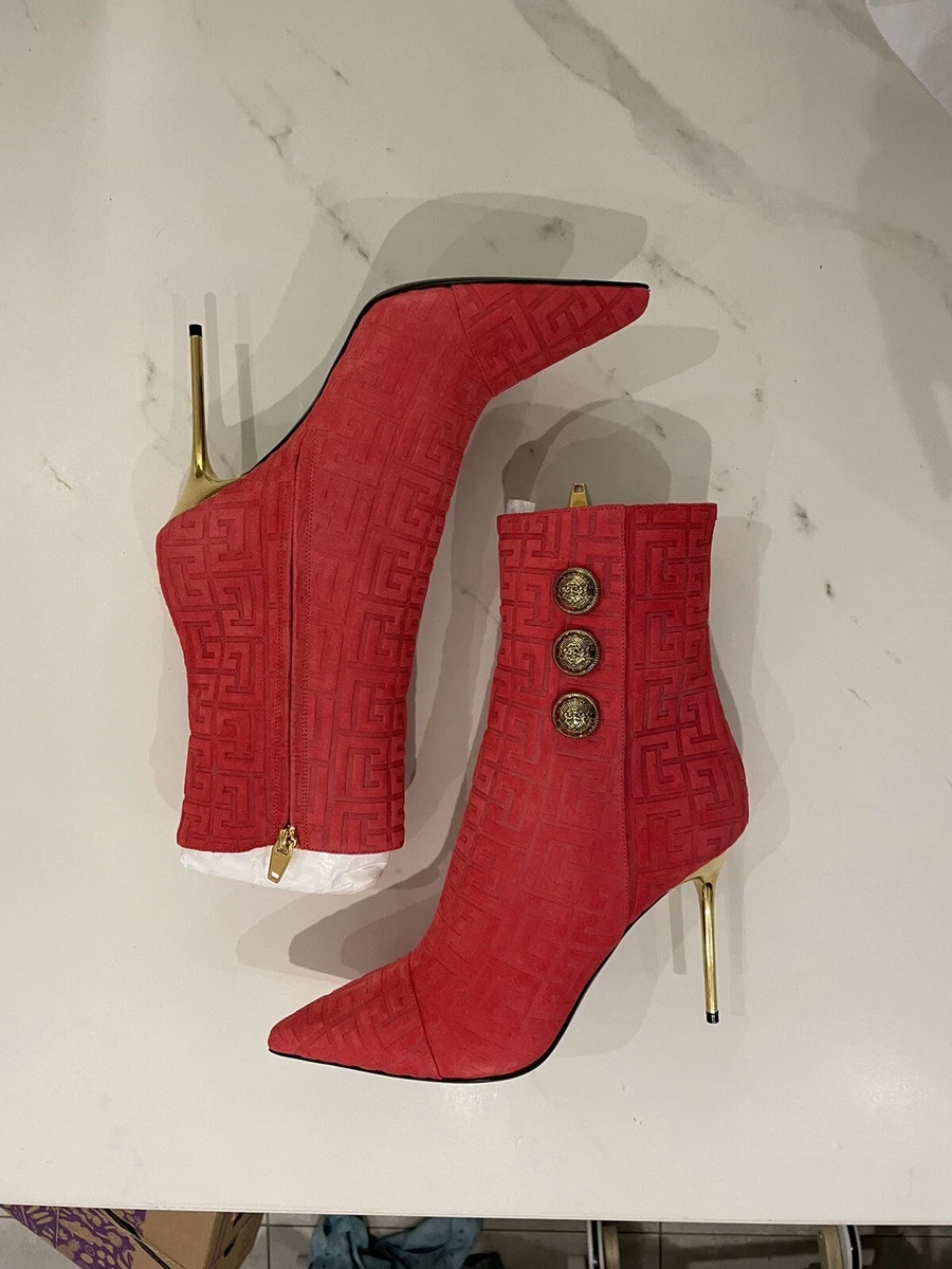 Balmain suede ankle boots sale