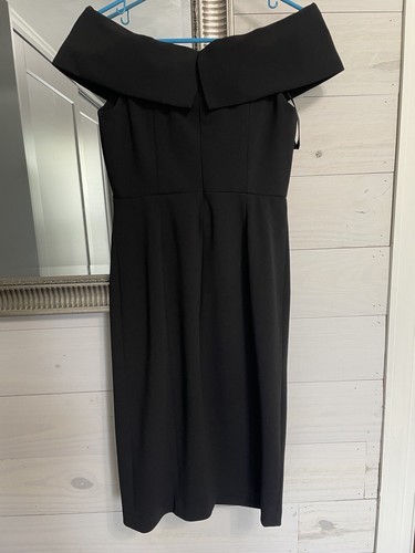 Calvin Klein Womens Off The Shoulder Dress - Black - 4 Please Read - Picture 6 of 13