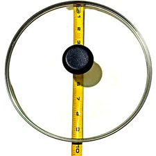 9 ¾" Tempered Glass Lid for Kitchen Pots and Pans - Universal Clear Glass Cover