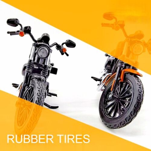 1:12 Harley Davidson 2014 Sportster Iron 883 Motorcycle Model Alloy Orange Box - Picture 11 of 24