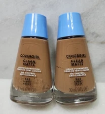 2-CoverGirl Foundation Clean Matte Oil Control #565 Tawny 