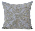 Decorative Sofa Cushion Case Silver 16"x16", Room Decor Silk - Silver Forever
