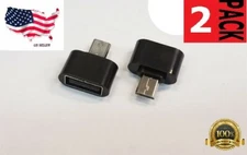 Micro USB B Male to USB 2.0 A Female OTG Adapter for Samsung S5 S6 S7 Note 2 4 5