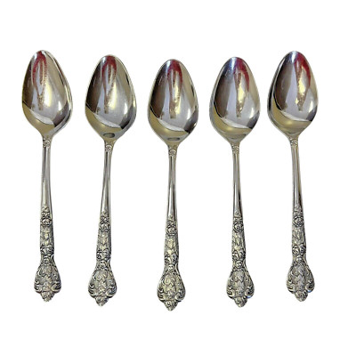 Set of 5 Versailles Soup Spoon MSI Japan Stainless Silverware Flatware 7 3/8''