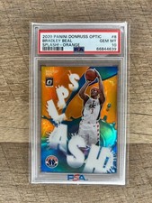 2020-21 Panini Optic Bradley Beal Splash Orange Prizm  /39 PSA 10