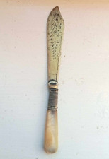 Antique Victorian EPNS Silver Butter Knife 1800s
