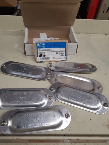 EATON 490 Conduit Body Cover 1-1/4" For Mark 9 (LOT OF 6)