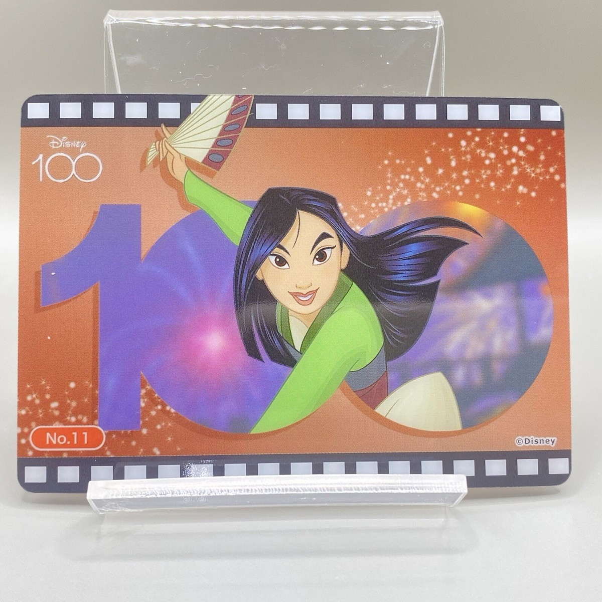Mulan No.11 Disney 100 Trading Clear Card Japanese Bushiroad Mulan No.11 Disney 100 Trading Clear Card Japanese Bushiroad