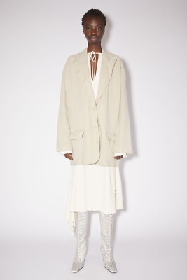 Acne Studios Women's SINGLE-BREASTED Light SandOversized SUIT