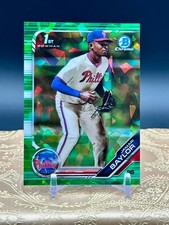 2019 Bowman Chrome Draft Sapphire GREEN #'d /50 #BDC41 Jamari Baylor 1st Bowman