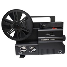 Vtg Chinon Dual 8mm Movie Projector 2000GL Black 120v 100w with Box