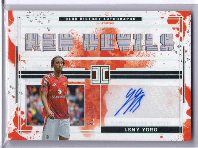 2024-25 Panini Impeccable Premier League Soccer Leny Yoro Auto 17/78 #CH-LYO