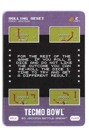 2026 Bo Jackson Battle Arena Tecmo Bowl Rolling Reset BPL1 Bonus Plays Foil SSP