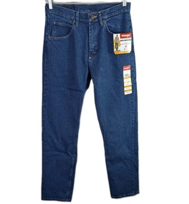 Wrangler Jeans Five Star Denim Relaxed Fit Mens size 30x34 Medium Wash Flex