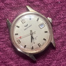 Waltham Incabloc Vintage Men's Watch 17 Jewel Gold Tone Running