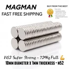 30x Very Strong Circular Magnets 10mm x 1mm BEST QUALITY N52-  SAME DAY POSTAGE