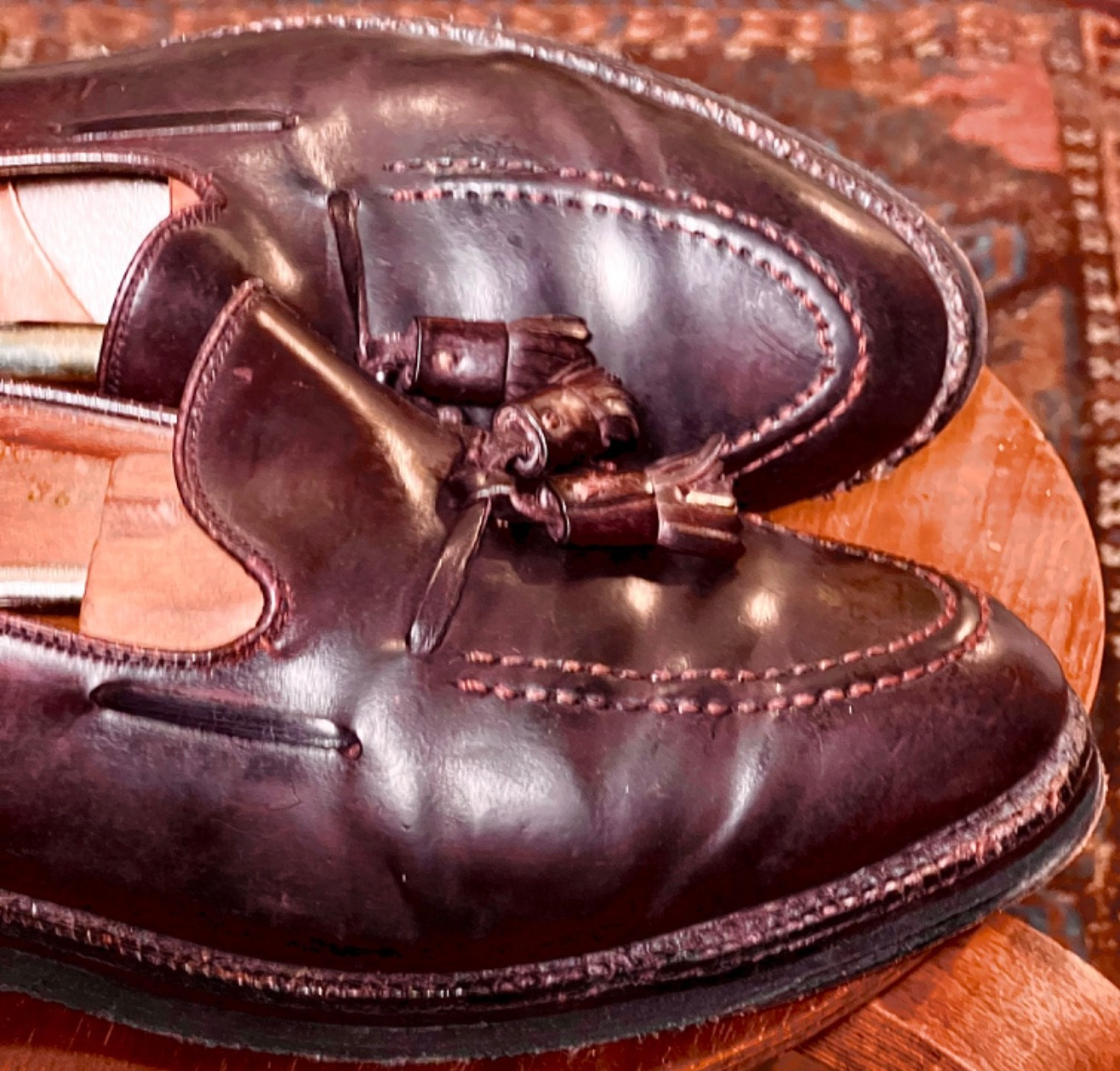 Alden 3670 Color 8 Shell Cordovan Tassel Loafer